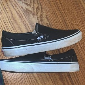 Vans Black slip ons